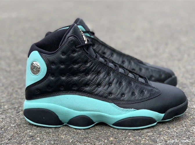 Cheap Green Black Air Retro Jordan Island 13 414571-030 0714